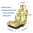thumbnail image 3 of Wukai Various Snake Full Set Car Seat Covers with Soft Padding Universal Auto Front Seats Protector and Cushion Mat, 3 of 5