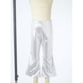 thumbnail image 3 of iiniim Kids Girls Shiny Sequin Dance Pants Wide Leg Bell-Bottoms Trousers for Jazz Hip-Hop Street Dancing, 3 of 7