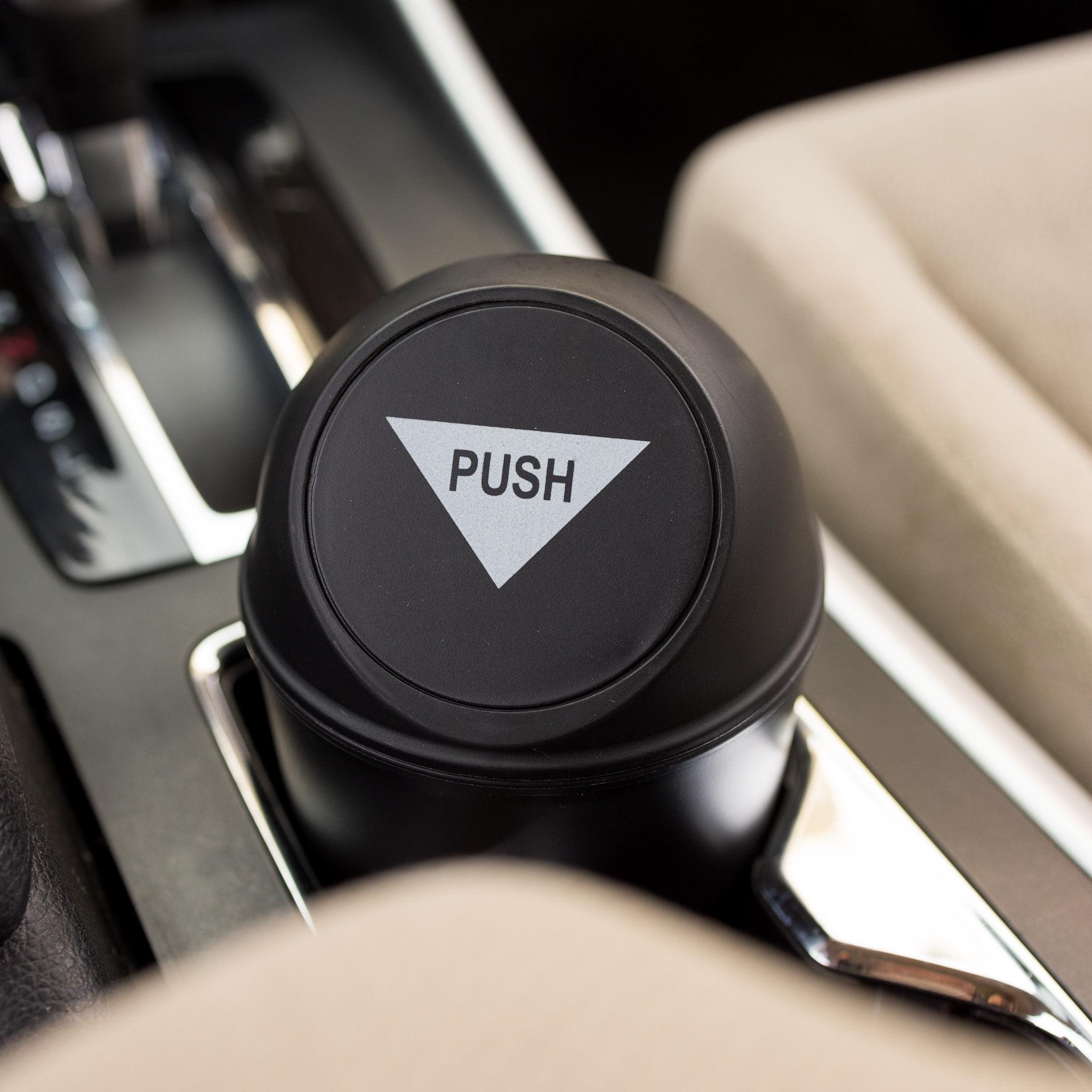 (4 pack) Auto Drive Universal Car, Truck, Van, and SUV Cup Holder Car Trash Can, Black