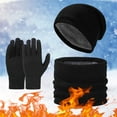 thumbnail image 3 of Warm Winter Knitted Wool Plus Velvet Padded Gloves Hats And Scarves Scarf Hat Gloves Set Women Scarf Hat Gloves Set Men Scarf Hat Gloves Scarf Hat Gloves Set Scarf Hat Gloves for Girls Scarf Hat, 3 of 4