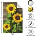 thumbnail image 3 of Kitchen Dish Towels, Autumn Sunflowers On Wooden Board Kitchen Towels Set of 6 Super Soft Absorbent Dish Towels Set Microfiber Polyester Kitchen Dish Cloths Tea Towels, 28x18 Inch Washcloth Gift, 3 of 7