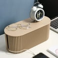 thumbnail image 1 of Cable Organizer Box Large Capacity Durable ABS Detachable Cover Insulated Cord Management Box for PC TV Appliances Light Coffee Small Size, 1 of 6