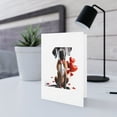thumbnail image 5 of DistinctInk Greeting Card / Note Card - Valentine's Day Great Dane - PACK of 5, 5 of 7