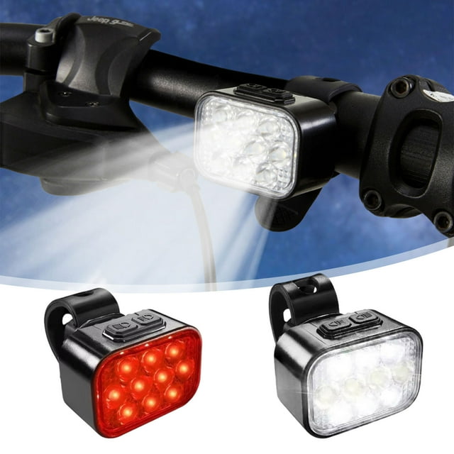 BotaniNest Light Combination High Brightness Long Lasting Detachable Bracket Bike 10LED Warning Riding Taillight
