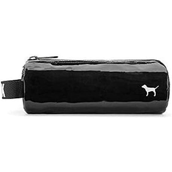 Victoria's Secret Pink Bold Black Cosmetic Makeup Pencil Pouch New