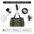thumbnail image 4 of Easygdp Flamingos And Palm Leaves Bolsa de Gimnasio, Bolsa de Viaje Duffel, Bolsa de Fin de Semana con Compartimentos, Bolsa de Mano para Noche, 4 of 7