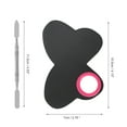 thumbnail image 4 of Unique Bargains 1 Set Foundation Spatula and Palette Set Butterfly Shape Makeup Artist Tools Black Pink, 4 of 5