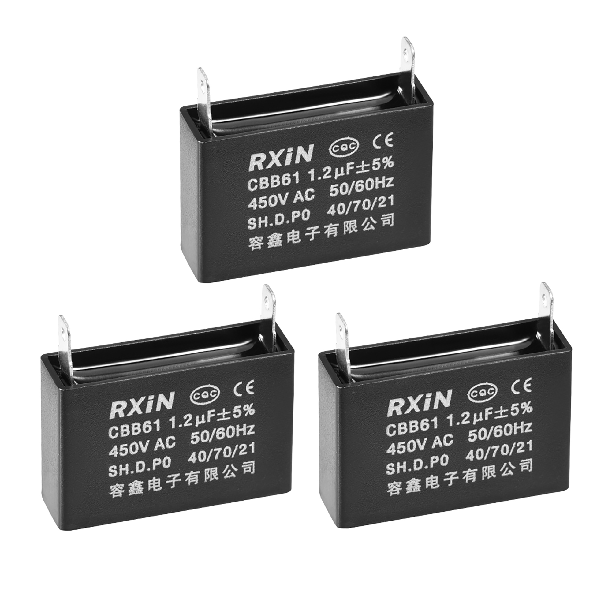 Cbb61 Run Capacitor 450v Ac 1 2uf Metallized Polypropylene