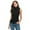 Black, variant on VEKDONE Women Sleeveless Mock Turtleneck Tank Tops Summer Slim Fit Stretchy Tunics Tops Solid Color Lightweight Mock Neck Tee Shirts Black Small
