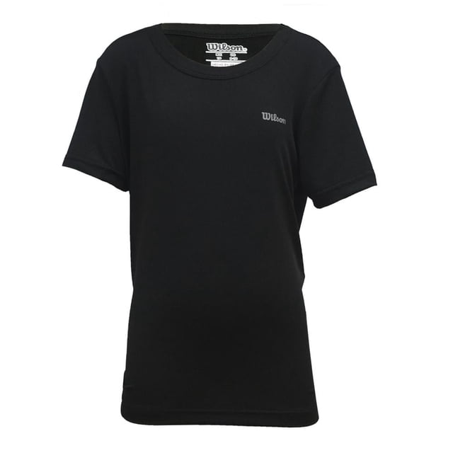 Playera Wilson para Niño y Juvenil, Negro Talla 8