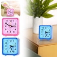 thumbnail image 7 of Brightly Colored Transparent Silent Desk Alarm Clock - Precise Quartz Movement Non-ticking Clock for Bedroom, Office & Nightstand, Compact and Portable,Silent Quartz Desk Clock(Pink,), 7 of 7