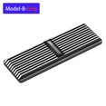 thumbnail image 1 of M.2 NVME 2280 Solid State Hard Disk Radiator Aluminum M.2 SSD Heat sink M.2 SSD Cooler With Thermal Pad For PS5 Desktop PC Model B-Gray, 1 of 6