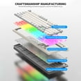 thumbnail image 3 of KM800 Gaming Keyboard Luminous 98 Keys E-sports Keyboard 4000dpi for Home Office, 3 of 9