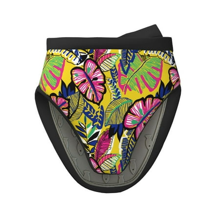 

Pofeuu Colrful Tropical Leaves Print Thickened Mini Silicone Oven Mitts Heat Resistant Rubber Oven Mitt Gloves Finger Pinch Grips Pot Holder Silicone Potholder