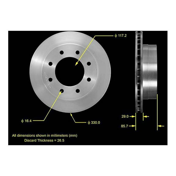 Bendix Premium Brake Rotor - PRT5466