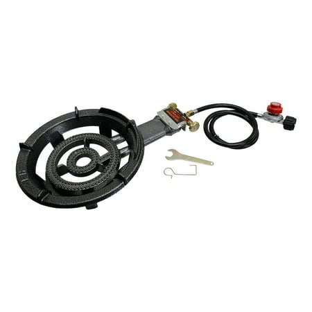 Cast Iron Antique Stove Portable Propane Super Gas Stove Burner Heavy Duty Cast Iron 13'' Outdoor Use Camping Cooker ()