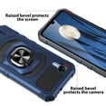 thumbnail image 5 of TJS A195 Back Cover Cell Phone Case with Kickstand for Cricket, Blue, 5 of 5