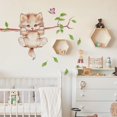thumbnail image 3 of vinilos infantiles LINDO GATO (70x25 cm) I vinilos animales bosque rama de árbol flores I vinilo pared habitación infantil bebe niño niña JAMW Sencillez, 3 of 5