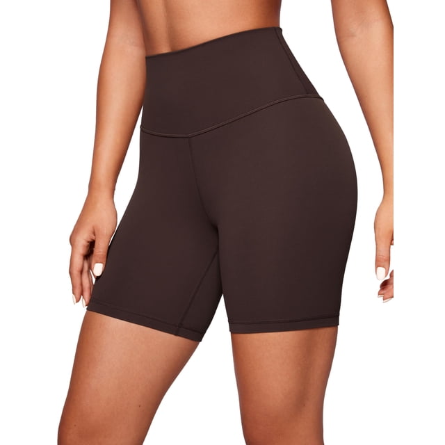 Shorts CRZ YOGA Butterluxe Cintura Alta 6" Hot Fudge XS