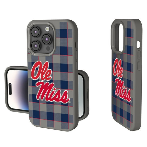 Keyscaper Ole Miss Rebels Plaid Soft Touch iPhone Case