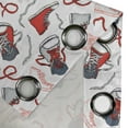 thumbnail image 5 of Ambesonne Modern Grommet Curtain, Sport Shoes Sneakers, 50" x 63", Vermilion White Grey, 5 of 6