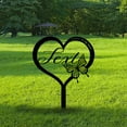 thumbnail image 6 of Custom Name Metal Heart with Butterfly Memorial Stake, Grave Marker sign, Personalized Cemetery Stake, For Loss of Loved One, 6 of 6