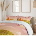 thumbnail image 6 of Ambesonne Cartoon Duvet Cover Set, Animal Fox Wildlife, 2-Calking, Orange Lilac Green, 6 of 7