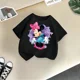 thumbnail image 3 of Ropa infantil de Disney, camiseta de Minnie y Mickey para niños, camiseta de algodón de moda de verano para niñas, camiseta de dibujos animados de la calle para niños y niñas, 3 of 5