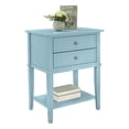 thumbnail image 4 of Ameriwood Home Table d'Appoint Franklin avec 2 Tiroirs en Bleu, 4 of 5