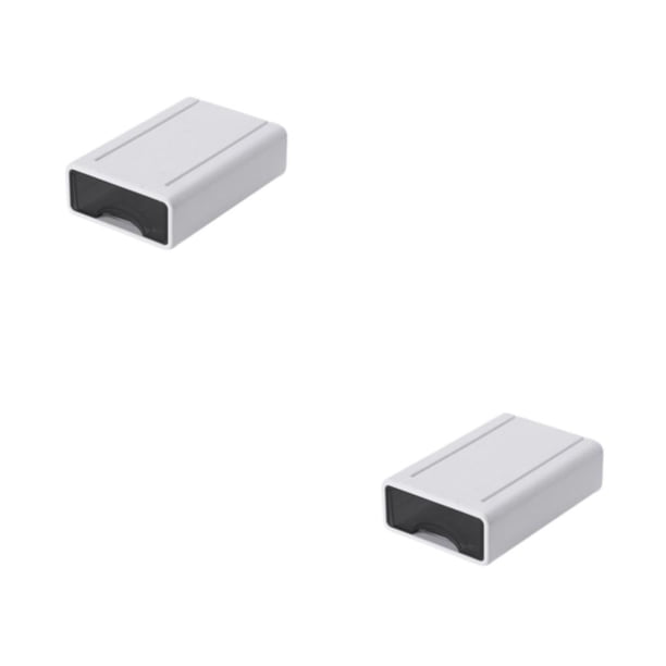 Caja de almacenamiento Monstrate Apilable Organizada Blanco S 1 2Conjunto