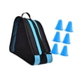 thumbnail image 4 of Bolsa para patines con correa para el hombro, bolsa para guardar zapatos de patinaje sobre hielo. azul, 4 of 9