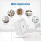 thumbnail image 4 of Paquete de 6 lámparas de luz nocturna LED enchufables, 0,5 W, encendido automático y apagado, lámpara de pared para habitación con sensor de luz LED, eficiencia energética Namotu HZ-025, 4 of 7