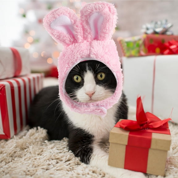 Soimiss Cute Design Pet Hat Plush 1Set for Cats and Small Dogs Easter Celebration