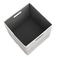 thumbnail image 4 of Galli Storage Bin Grey Stripe - Set of Two, 4 of 5