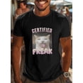 thumbnail image 1 of Funny Cat Spring And Summer Men'S Short-Sleeved T-Shirts Tops Summer, 1 of 5