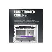 Cooler Master MCB-NR200-WNNN-S00 MasterBox NR200 Mini-Tower Computer Case - Mesh, Plastic, Steel - White
