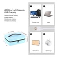 thumbnail image 4 of 7.9 Inch 3 Modes Touch Adjustable Ring Light Multifunctional Live Broadcast Makeup Cosmetic Storage Box Bag ,Long Lasting, 4 of 7