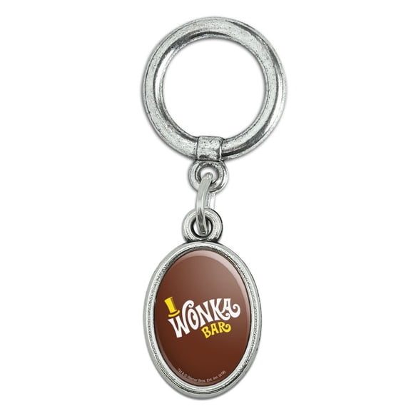 Willy Wonka and the Chocolate Factory Wonka Bar Logo Shoe Sneaker Shoelace Oval Charm Jewelry