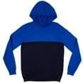 thumbnail image 2 of X RAY JEANS Mens Hooded Color Blocked Sweater, Royal Bl/Navy, M, 2 of 6