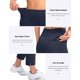 thumbnail image 5 of Pantalones de golf YYV para mujer, elásticos, cintura hasta el tobillo, azul marino, 5 of 7