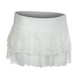 thumbnail image 3 of Riforla Women's Lace Thin Low Waist Fashion Solid Color Sexy A Line Miniskirt Skirts for Women Trendy White M, 3 of 8