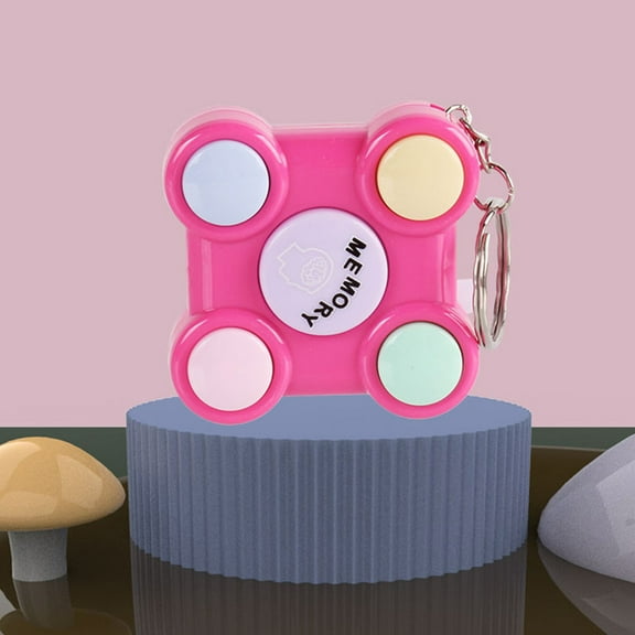 Toys Clearance 2023! CWCWFHZH Handle Game Keychain LED Electronic Memory Games for Kids Adults Handheld Games