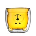 thumbnail image 1 of Taza de café creativa de doble capa con forma de oso de cristal, taza para café, jugo, leche, taza para beber, taza de café, 1 of 4