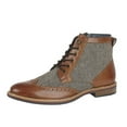 thumbnail image 3 of Roamers Mens Herringbone Leather Ankle Boots, 3 of 4