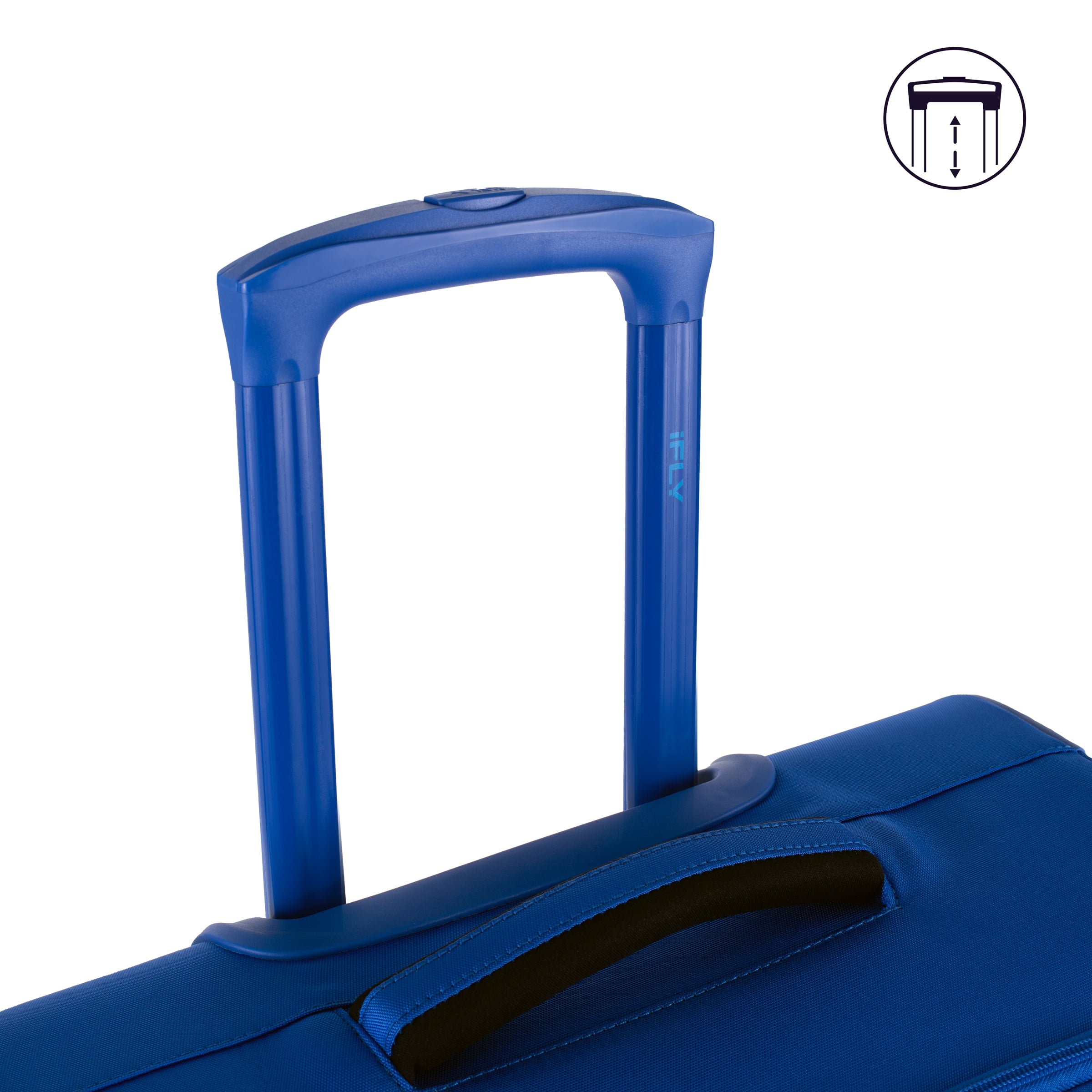 iFLY Softside Fibertech Luggage, 20" Carry-on Luggage, Cobalt Blue
