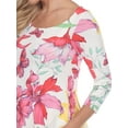 thumbnail image 5 of White Mark Women's Maternity Floral Printed Tunic Top, 5 of 5
