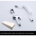 thumbnail image 3 of Yuarrent Pulverizador de bidé de mano para hombres y mujeres, soporte para cabezal de ducha de inodoro, Base de baño Juegos de accesorios de baño, 3 of 6