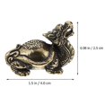 thumbnail image 2 of 2 Pcs Vintage Jewelry Dragon Turtle Charms Turtle Statue Dragon Tortoise Miniature Money Animal Statue Wealth Statue, 2 of 3