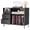 Black, variant on Record Player Stand with Storage for 500+ Albums, Mid-Century Modern Turntable Shelf & Drawers Sturdy Wood & Metal Audio Console for Living Room