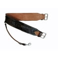 thumbnail image 2 of WESTERN SADDLE CINCH LEATHER BACK GIRTH ROPING RANCH BARREL TRAIL LEATHER TACK 36 INCH LONG END TO END, 2 of 3